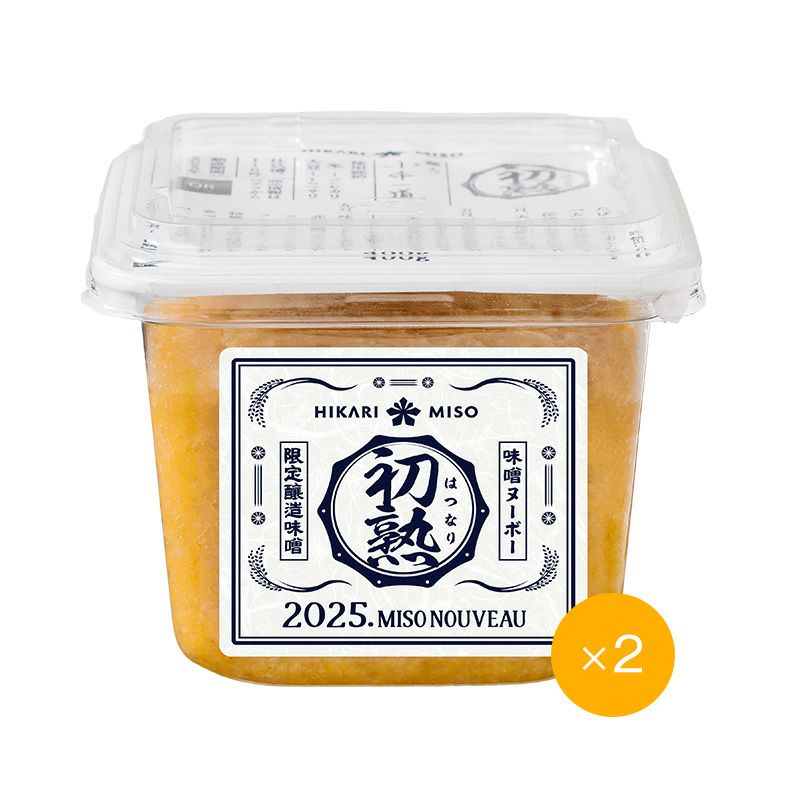 ひかり味噌 味噌ヌーボー 初熟（はつなり）400g (×2個)