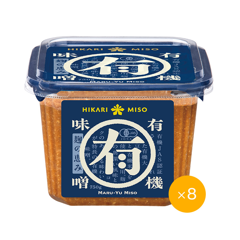 ひかり味噌 マル有 有機味噌 750g（×8個）