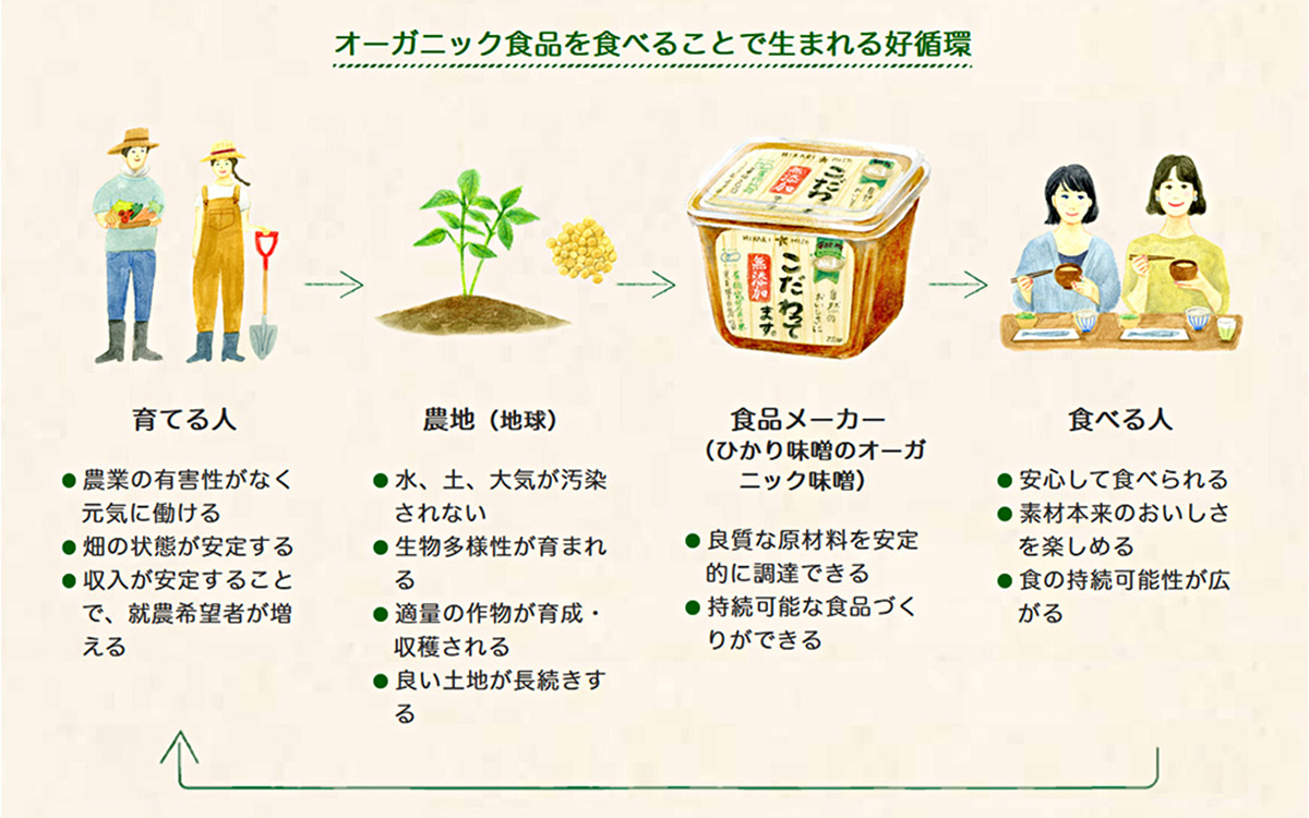 有機味噌を選ぶメリット