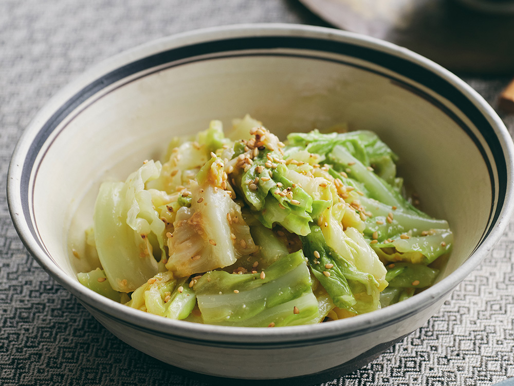 キャベツの味噌和え