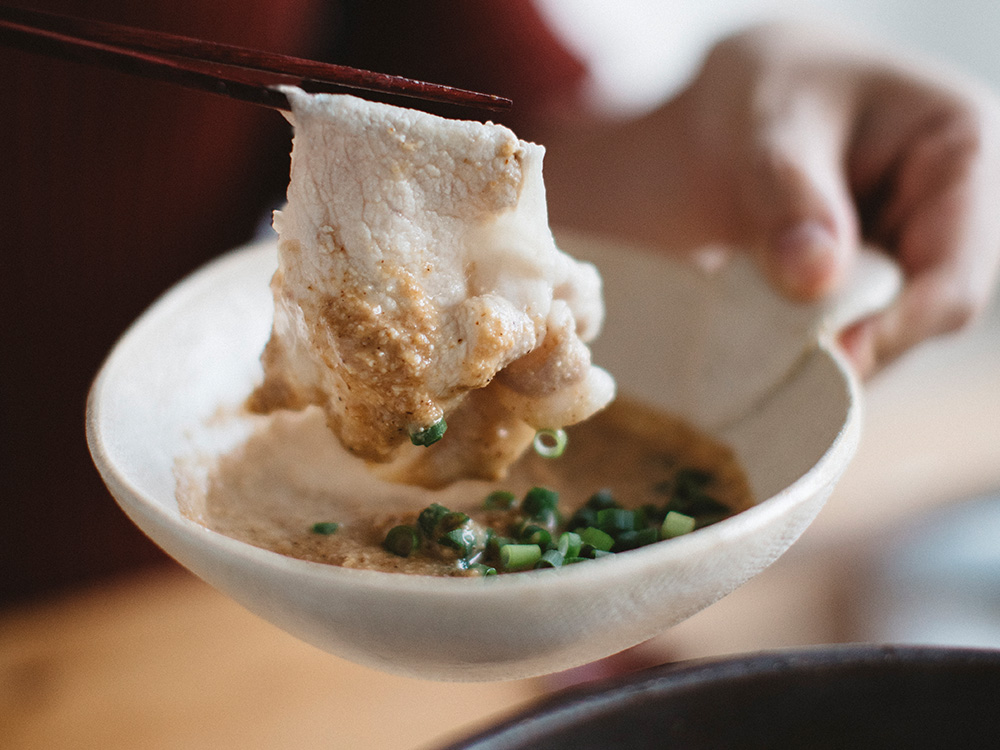 甘酒味噌しゃぶしゃぶの発酵鍋