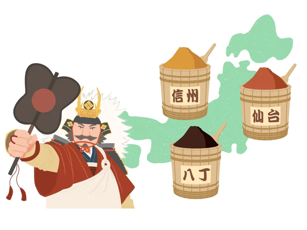 地域別の郷土味噌