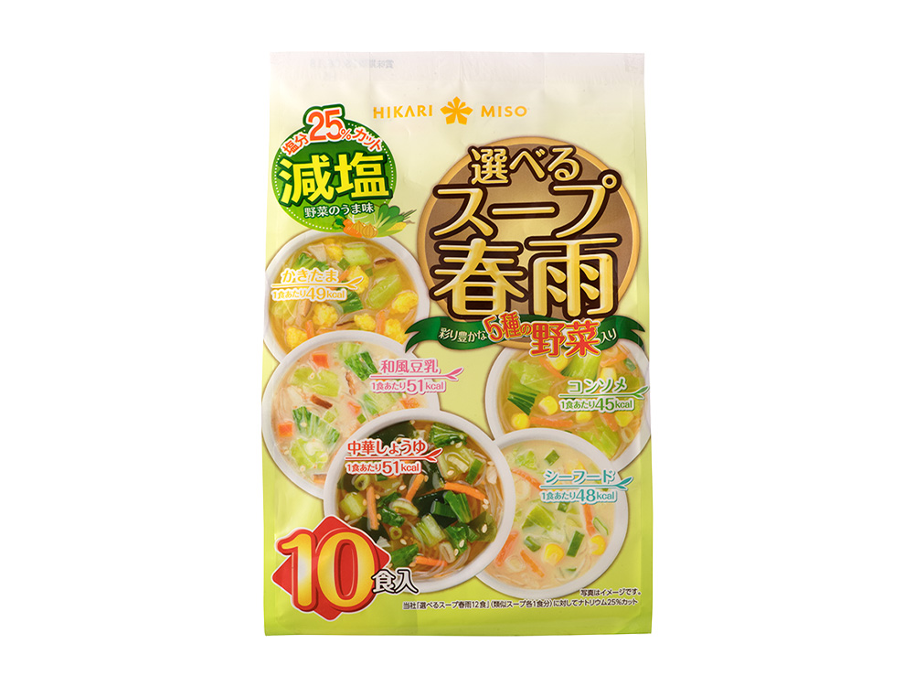 ひかり味噌（選べるスープ春雨 減塩 12食）