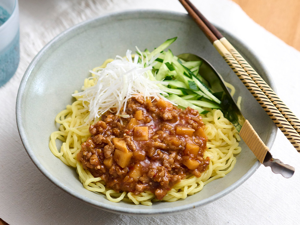 味噌ジャージャー麺（ひかり味噌 円熟こうじみそ） 