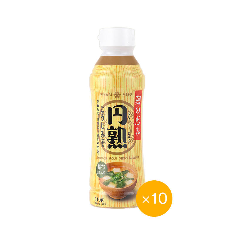 ひかり味噌 円熟こうじみそ 液状タイプ 340g (×10本)